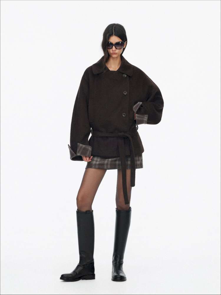 Wool Double Breasted Jacket Set【s0000015061】