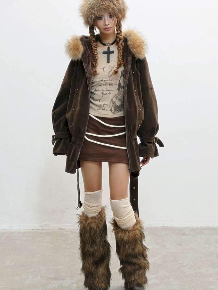 French Velvet Rabbit Fur Jacket【s0000014835】