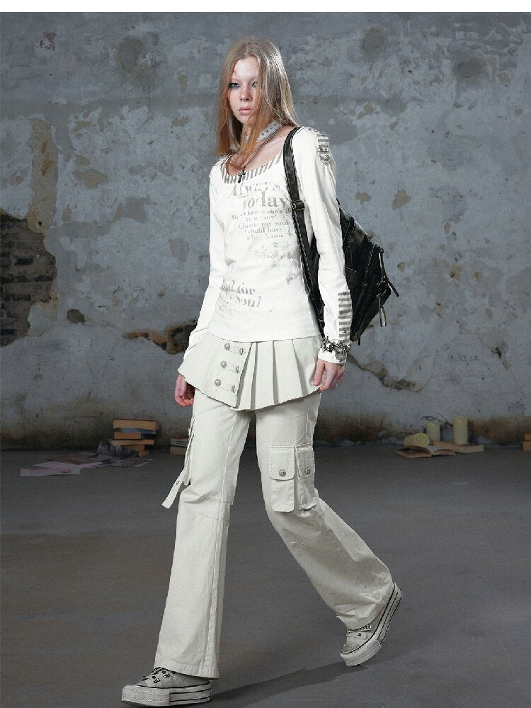 Napoleon Pleated Patchwork Pants【s0000018105】