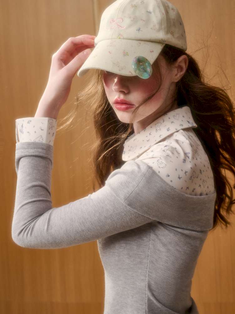 Rabbit Print Design Top Skirt【s0000014886】