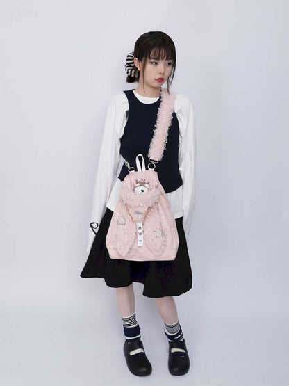 Rabbit Ears Cute Fur Crossbody School Bag【s0000014616】