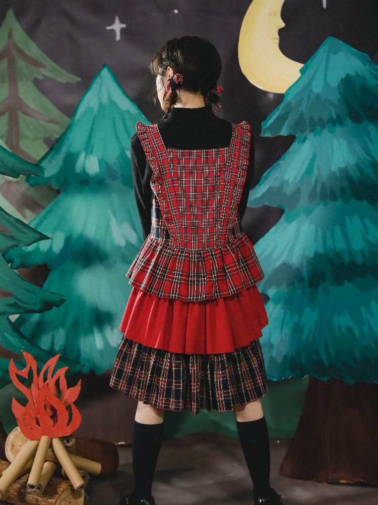 Patchwork Lolita Apron Style Tank Dress【s0000005685】