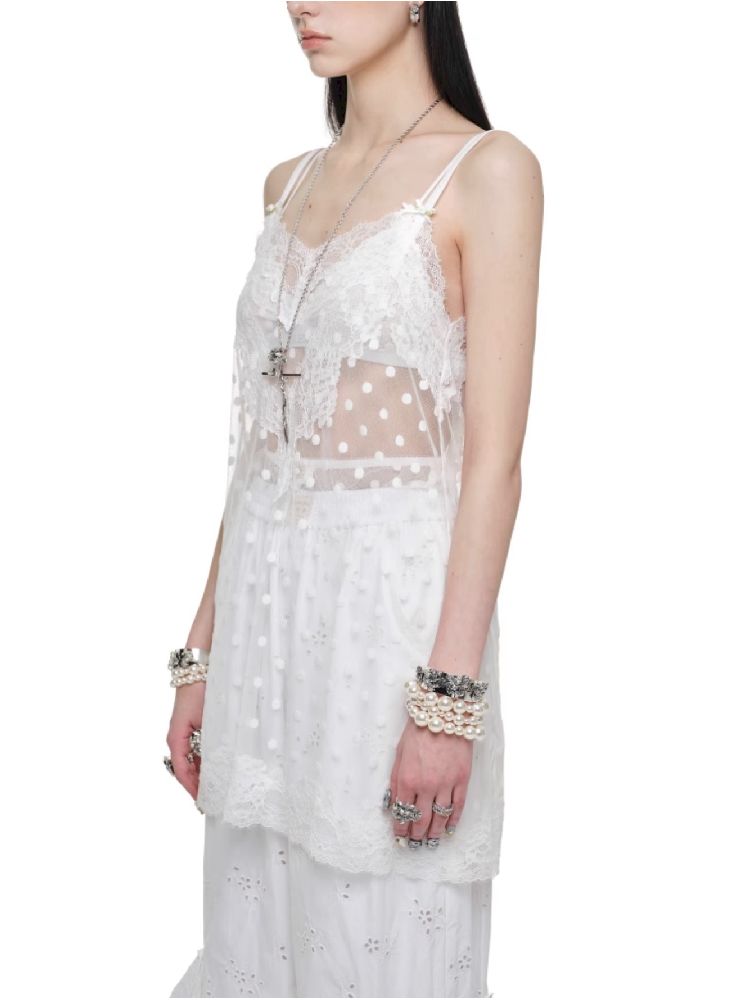 Lace See Through Halter Dress【s0000011602】