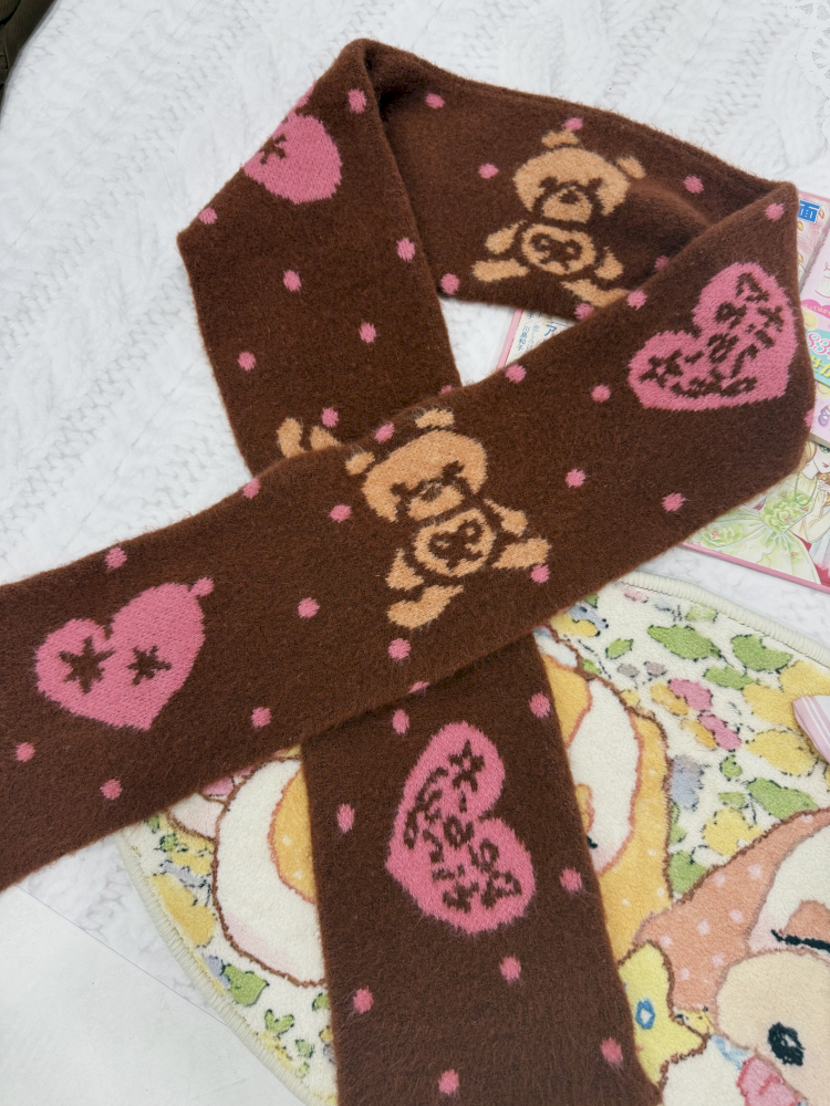 Cartoon Bear Warm Neck Scarf【s0000015040】