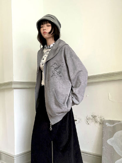 Hooded Sweatshirt Cardigan【s0000011190】