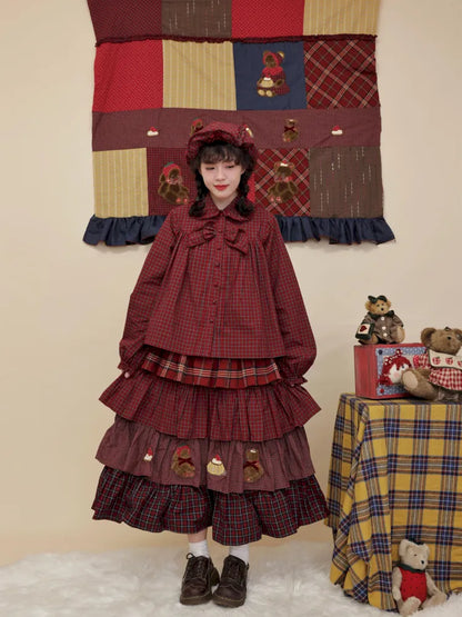 Ruffled puffy adorable tiered skirt【s0000014174】