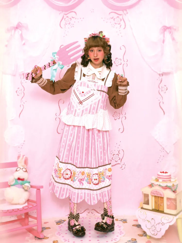 Floral Print Elastic Waist Skirt【s0000014161】