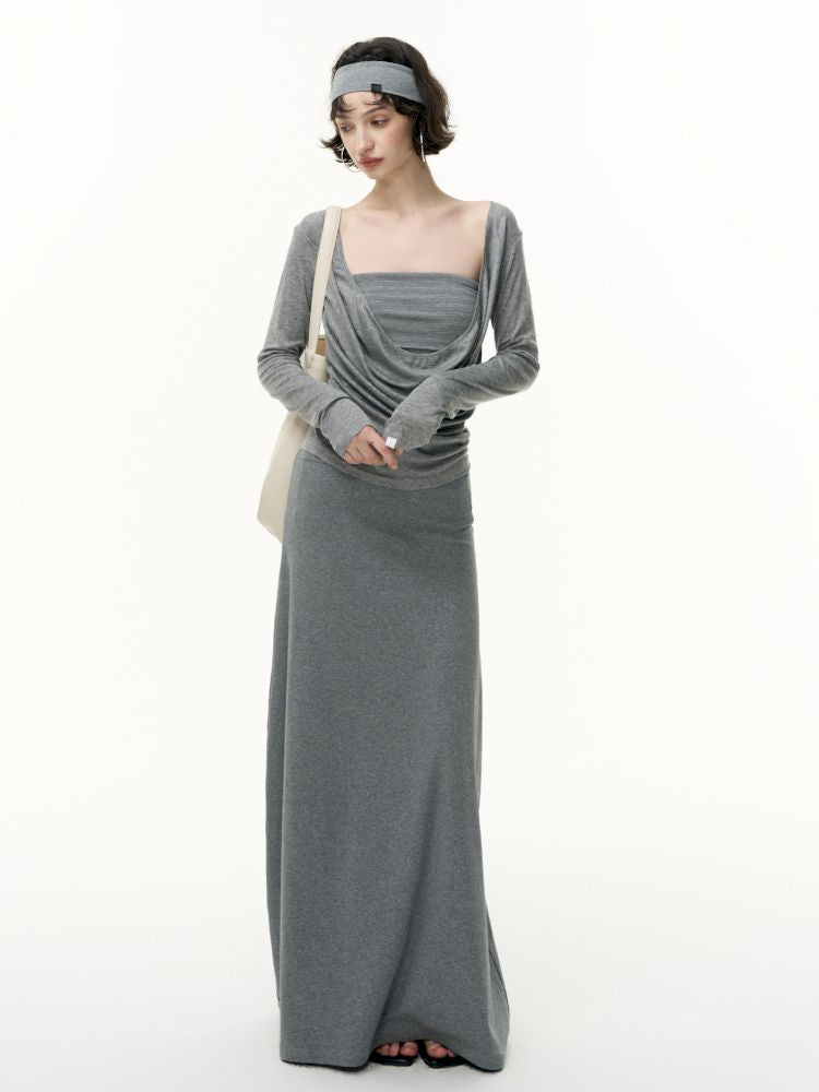 Tencel Lycra swing collar bottoming shirt【s0000013743】