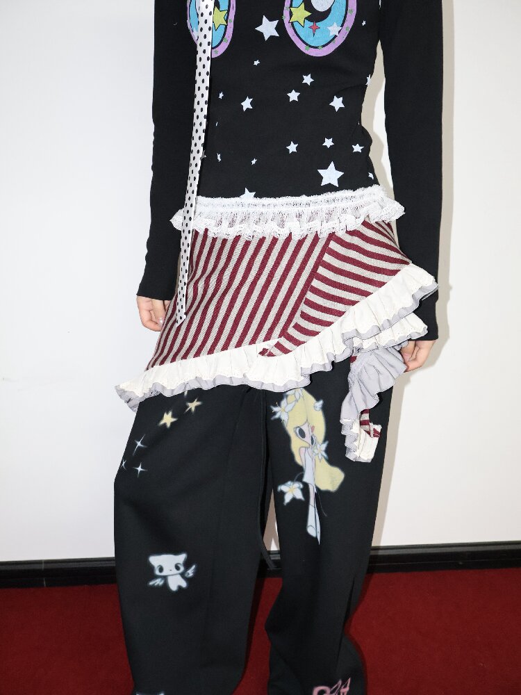 Knitted Lace Multi Wear Skirt【s0000018662】