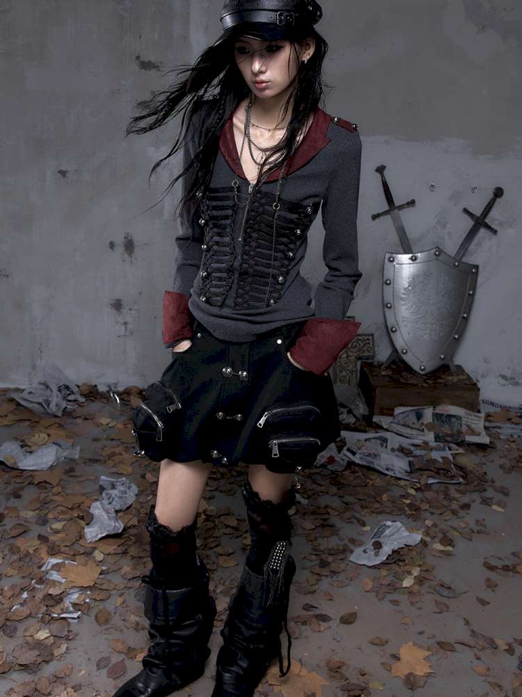 Workwear Flower Bud Skirt【s0000014463】