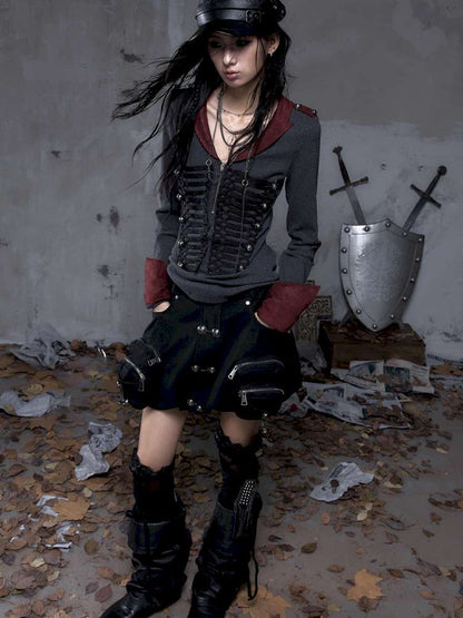 Workwear Flower Bud Skirt【s0000014463】