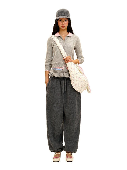 Contrast Fake 3-Piece Knit Cardigan【s0000016101】