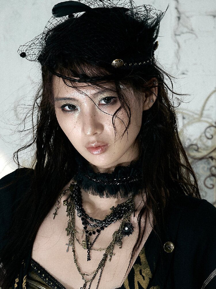 Court Pleated Lace Silk Scarf Waist【s0000016997】