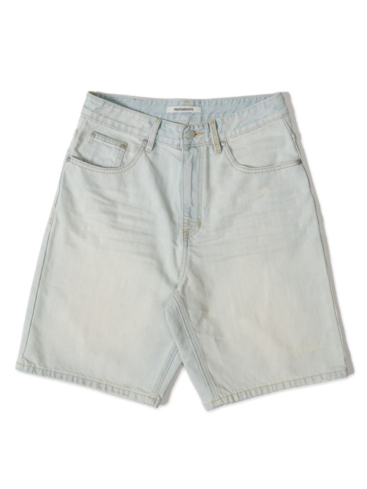 Spray horsey loose denim pants【s0000013442】