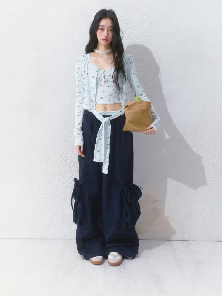 Sporty Loose Pockets Wide Leg Pants【s0000012157】