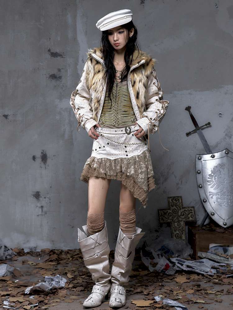 Heavy Work Irregular Piece Culottes【s0000014654】