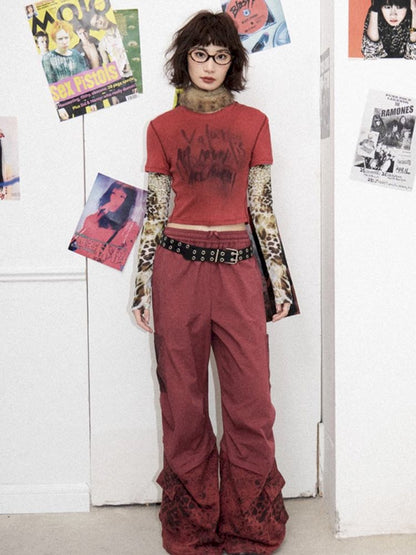 High Waisted Straight Leg Pants【s0000012270】