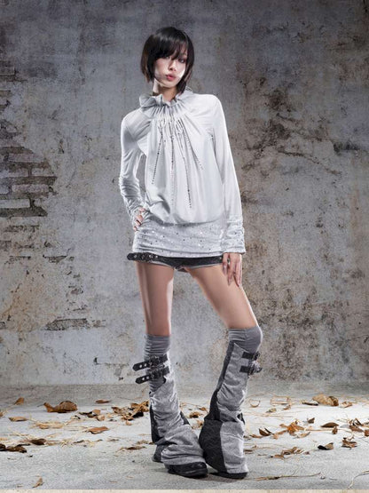 Pull-Over Collar Knit Dress【s0000014491】