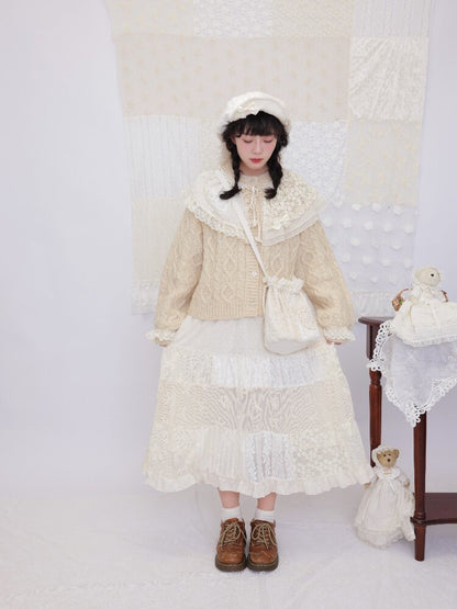 Lace Crochet Embroidered Skirt【s0000016507】