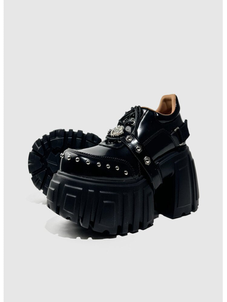 Studded Y2K Muffin Platform Shoes【s0000015714】