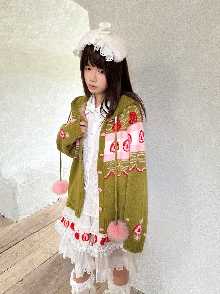 Cake Print Lace Bow Short Skirt【s0000018539】