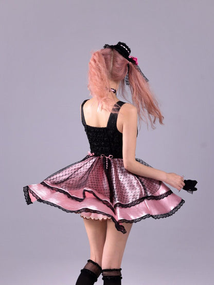 Baroque Relief Black Puffy Skirt Jsk【s0000016223】