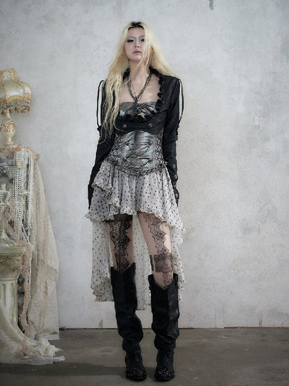 Punk Court Asymmetrical Dress【s0000017988】