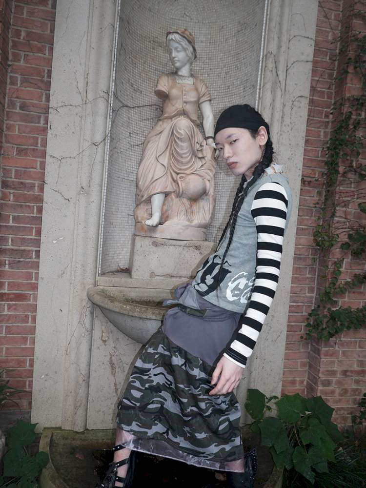 Broken Soldier Camo Spliced Skirt【s0000015141】