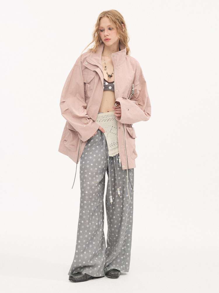 Twist Pocket Drawstring Jacket【s0000015416】