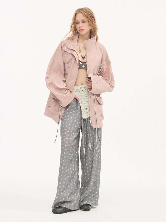 Twist Pocket Drawstring Jacket【s0000015416】