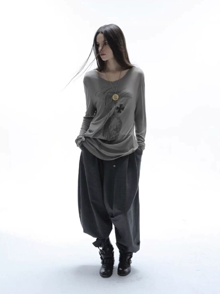 Retro Knitted Harem Leggings【s0000016573】