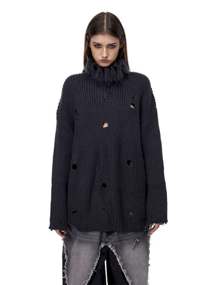 Electric Moon High Collar Sweater【s0000015114】