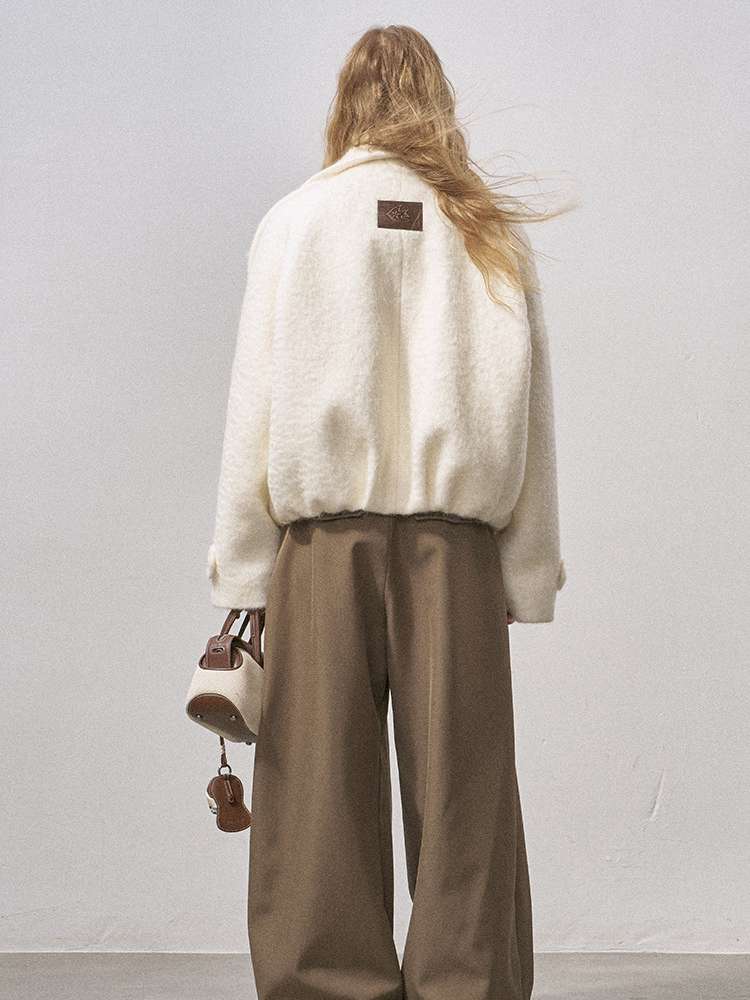 Furry Double Breasted Fur Jacket【s0000015228】