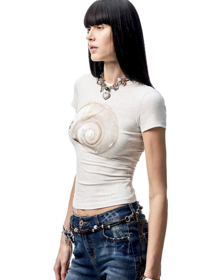 Floral Print Short Sleeve T-Shirt【s0000012398】