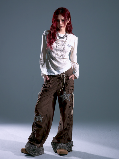 Flap Loose Casual Wide Leg Pants【s0000013691】