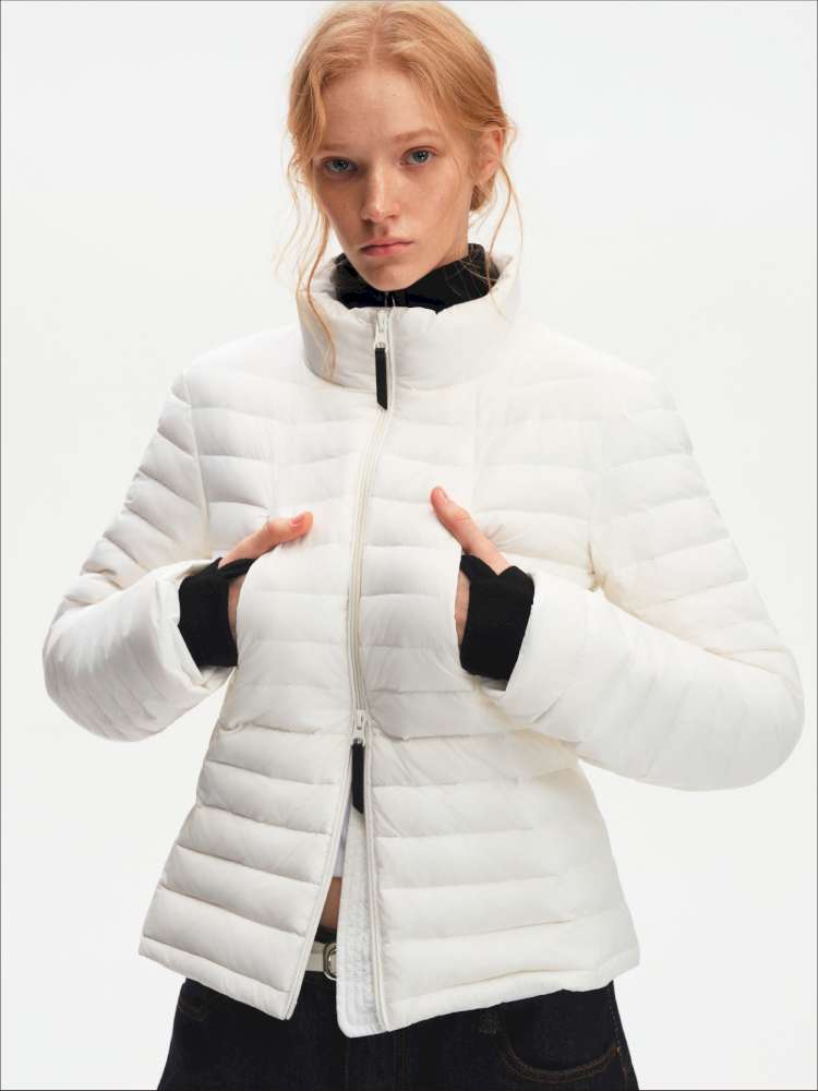 Pork Rib Hooded 90 Down Slim Jacket【s0000014879】