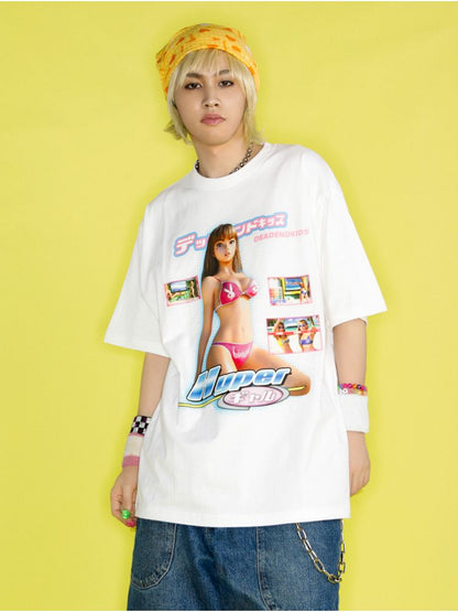 American Street Trend Hip Hop Loose T-Shirt【s0000012463】
