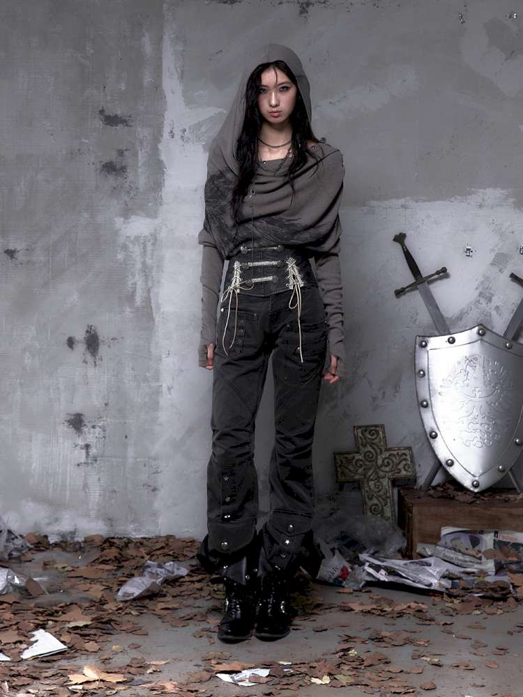 Flared Suede Casual Pants【s0000014460】