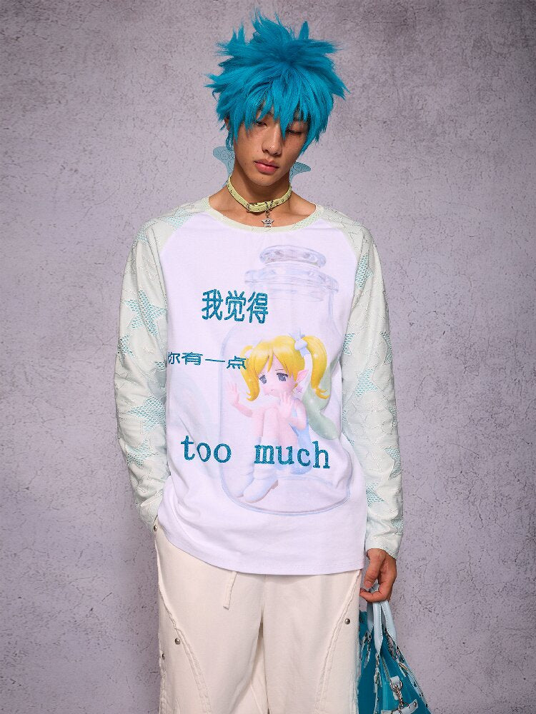 Elf Girl Printed Long Sleeve Top【s0000018731】