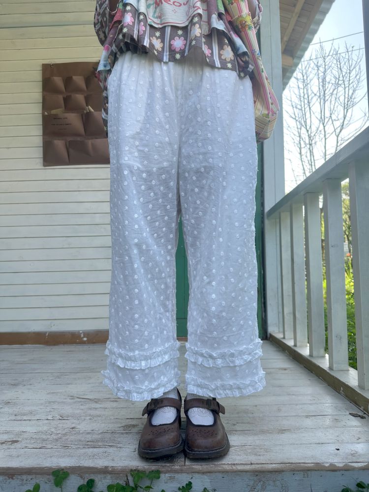 Loose-fitting elastic waist long pants【s0000012773】
