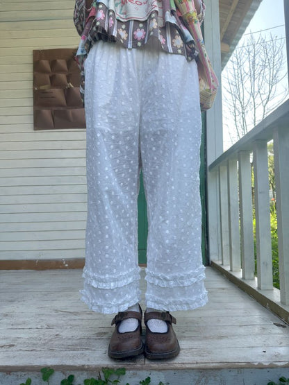 Loose-fitting elastic waist long pants【s0000012773】