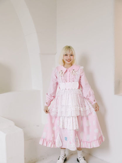 PatchWork Lolita Cake Halter Dress [S0000010460]