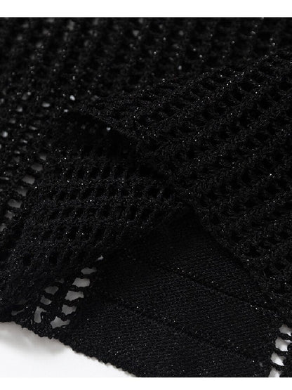 Hollow Star Mid Sleeve Knit Sweater【s0000016994】