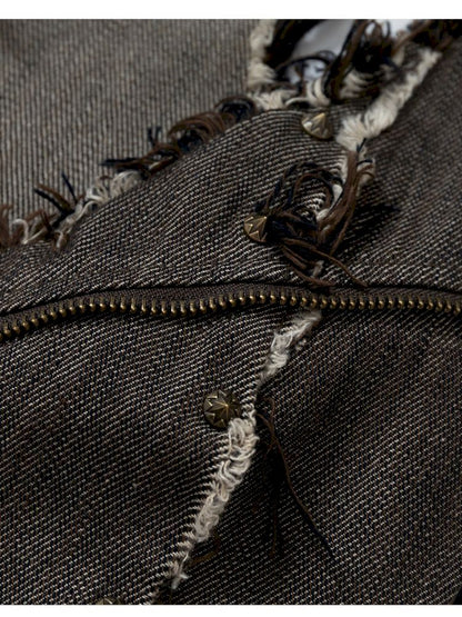 Stacked Waisted Irregular Vest【s0000013472】