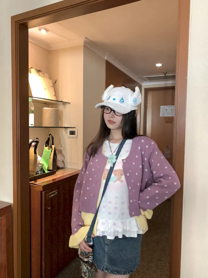 Fake Two-Piece Cardigan Sweater【s0000014169】