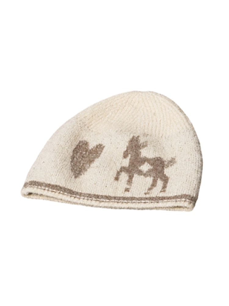 Love Pony Knitted Plush Hat Scarf【s0000015217】