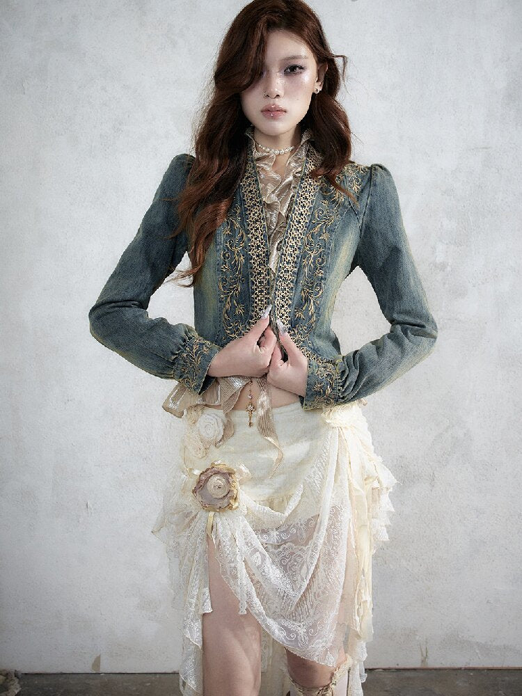 Vintage Court Baroque Denim Jacket【s0000018531】 – SCULTURE（エス