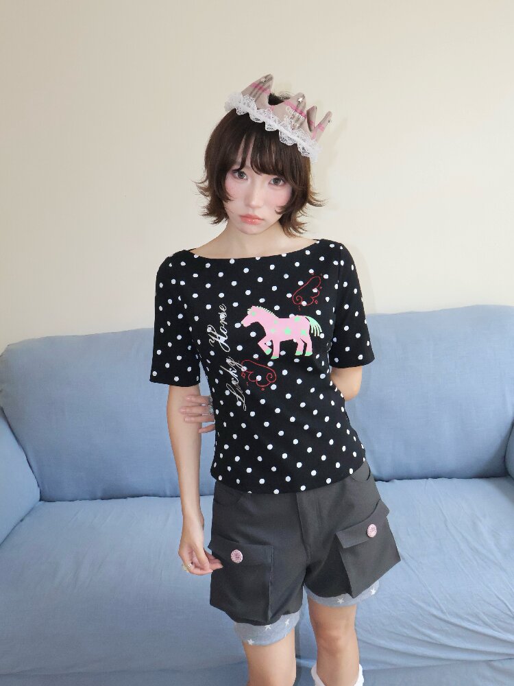 LuckyHorse Silver Stamped Boat Top【s0000018680】