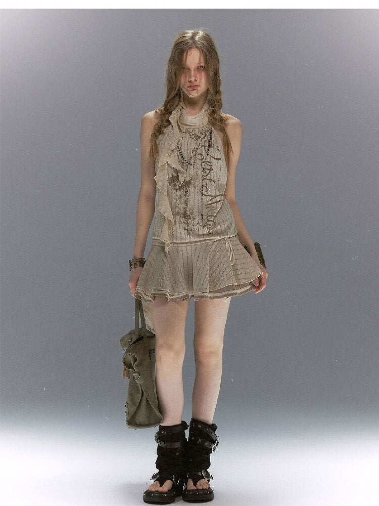 Island Dream Ruffled Lace Dress【s0000017038】