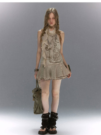Island Dream Ruffled Lace Dress【s0000017038】